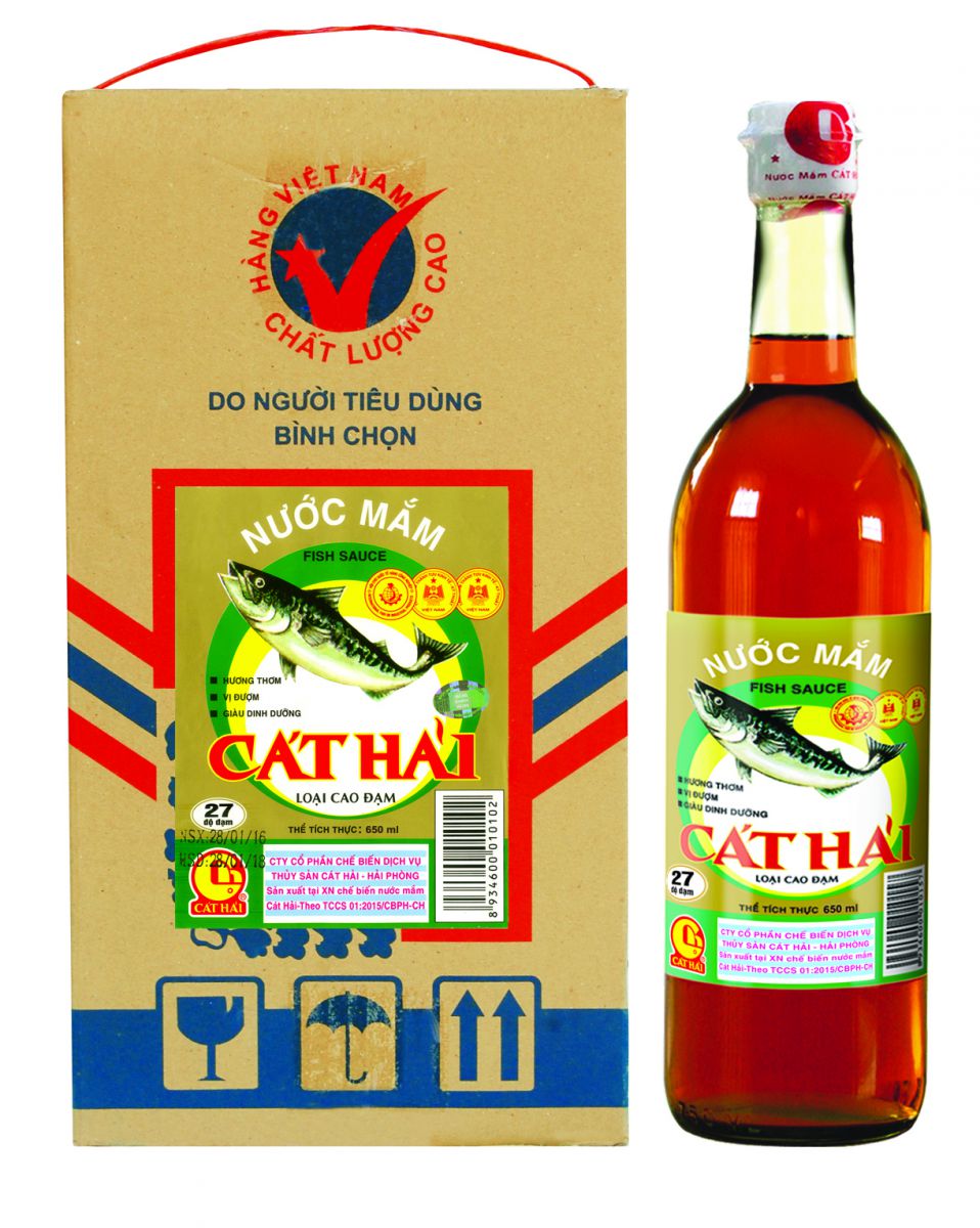 Nước mắm cao đạm (chai 650ml hộp 4 chai)